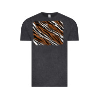Vintage Black Tiger zebra background Vintage Tee - RanaPortraitStore