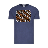 Vintage Denim Tiger zebra background Vintage Tee - RanaPortraitStore