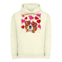 Pigment Pistachio Valentines day  beagle Urban Hoodie - RanaPortraitStore