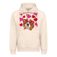 Sandshell Valentines day  beagle Urban Hoodie - RanaPortraitStore