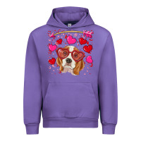Tulip Valentines day  beagle Urban Hoodie - RanaPortraitStore