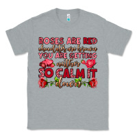 Heather Grey roses are red chocolates are brown Classic Tee - OliviaCreatesArt