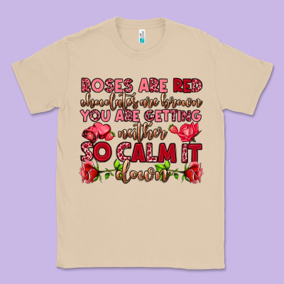 Roses Are Red Chocolates Are Brown Classic Tee Designed By Oliviacreatesart
