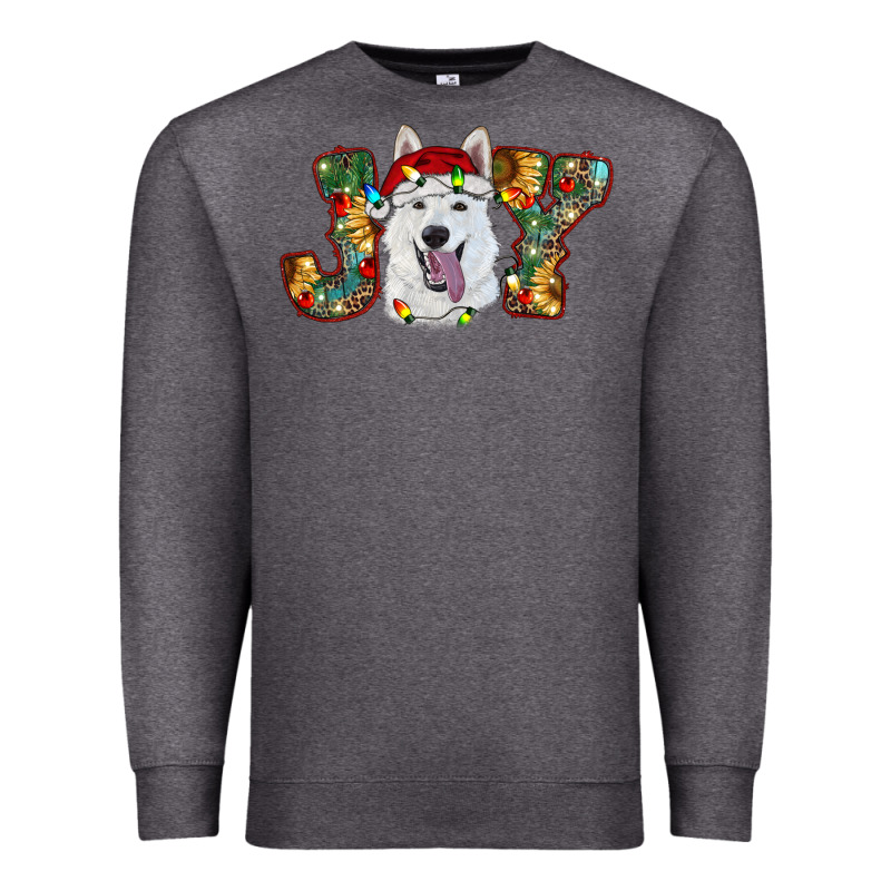 White Shepherd Christmas Joy Premium Sweatshirt by RanaPortraitStore | Teevron