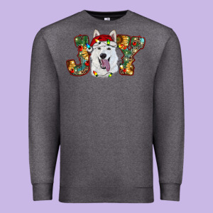 White Shepherd Christmas Joy Premium Sweatshirt Designed By Ranaportraitstore