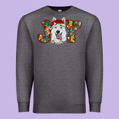 White Shepherd Christmas Joy Premium Sweatshirt Designed By Ranaportraitstore