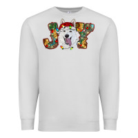 Dove Grey white shepherd christmas joy Premium Sweatshirt - RanaPortraitStore