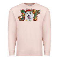 Pale Pink white shepherd christmas joy Premium Sweatshirt - RanaPortraitStore