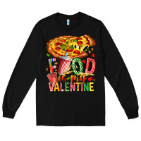 Black Food Is My Valentine Long Sleeve Tee - CowhideDigitalArt