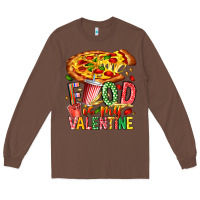 Chestnut Food Is My Valentine Long Sleeve Tee - CowhideDigitalArt