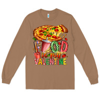 Toasted Coconut Food Is My Valentine Long Sleeve Tee - CowhideDigitalArt
