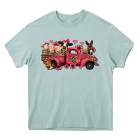 Arona valentines day leopard farm animals truck Heavy Core Tee - Jasminsmagicworld