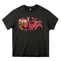 Asphalt valentines day leopard farm animals truck Heavy Core Tee - Jasminsmagicworld