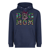 Navy Christmas dog mom pitbull Heavyweight Hoodie - RanaPortraitStore