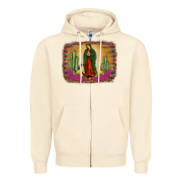 Sandshell western our lady of Guadalupe Zipper Hoodie - JahusDesignShop