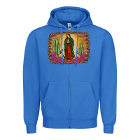 True Royal western our lady of Guadalupe Zipper Hoodie - JahusDesignShop