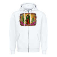 White western our lady of Guadalupe Zipper Hoodie - JahusDesignShop