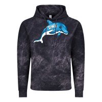 Cloud Black dolphin dwe Vintage Hoodie - CowhideDigitalArt