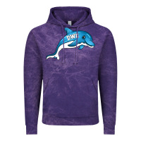 Cloud Purple dolphin dwe Vintage Hoodie - CowhideDigitalArt