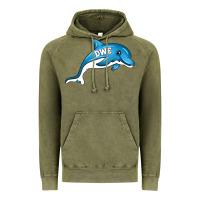 Vintage Olive dolphin dwe Vintage Hoodie - CowhideDigitalArt