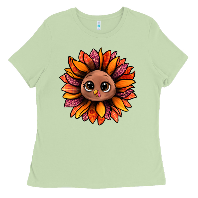 Turkey Sunflower Bbs Ladies Tee by BundleAndBundleShop | Teevron