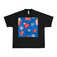 Black winter  snowflakes hot cocoa ice skating shoes Urban Heavy Tee - FaDigitalArtStudio