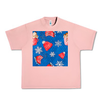 Salmon winter  snowflakes hot cocoa ice skating shoes Urban Heavy Tee - FaDigitalArtStudio