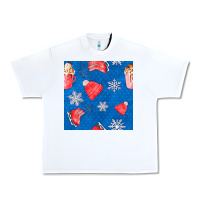 White winter  snowflakes hot cocoa ice skating shoes Urban Heavy Tee - FaDigitalArtStudio