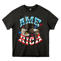 Asphalt American Eagle Heavy Core Tee - HowdyJamesFarm
