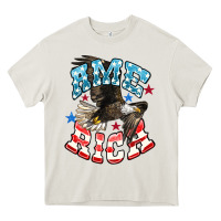 Cream American Eagle Heavy Core Tee - HowdyJamesFarm