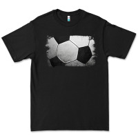 Black Soccer Ball Brushstroke Premium Tee - RanaPortraitStore