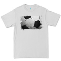 Dove Grey Soccer Ball Brushstroke Premium Tee - RanaPortraitStore