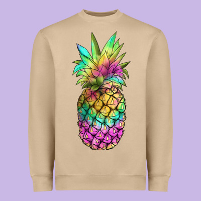 Tie Dye Pineapple Heavyweight Sweatshirt Designed By Jahusdesignshop