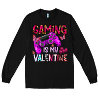 Black gaming is my valentine Long Sleeve Tee - CowhideDigitalArt