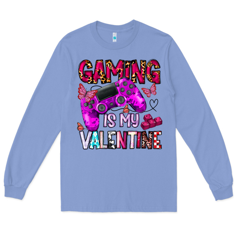 Gaming Is My Valentine Long Sleeve Tee by CowhideDigitalArt | Teevron