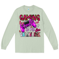 Matcha gaming is my valentine Long Sleeve Tee - CowhideDigitalArt