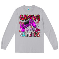 Moon Dust gaming is my valentine Long Sleeve Tee - CowhideDigitalArt
