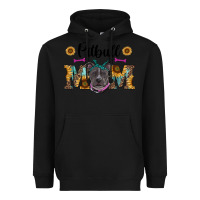 Black western pitbull mom Heavyweight Hoodie - RanaPortraitStore
