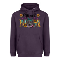 Plum western pitbull mom Heavyweight Hoodie - RanaPortraitStore