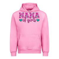 Fuchsia Pink mama of girls floral pattern turquoise heart Urban Hoodie - Jasminsmagicworld