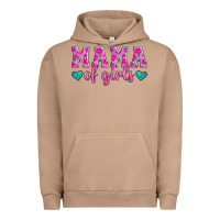 Pigment Burro mama of girls floral pattern turquoise heart Urban Hoodie - Jasminsmagicworld