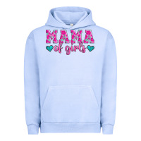 Pigment Grape Ice mama of girls floral pattern turquoise heart Urban Hoodie - Jasminsmagicworld