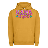 Pigment Peanut Butter mama of girls floral pattern turquoise heart Urban Hoodie - Jasminsmagicworld