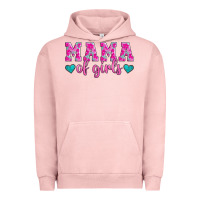 Pigment Salmon mama of girls floral pattern turquoise heart Urban Hoodie - Jasminsmagicworld