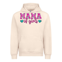 Sandshell mama of girls floral pattern turquoise heart Urban Hoodie - Jasminsmagicworld