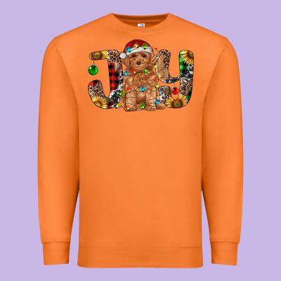 Toy Poodle Christmas Joy Premium Sweatshirt Designed By Ranaportraitstore