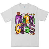 Dove Grey mardi gras Premium Tee - OliviaCreatesArt