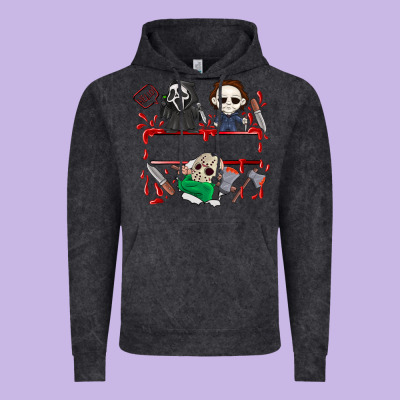 Halloween Vintage Hoodie Designed By Cowhidedigitalart