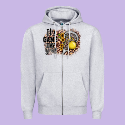 It's Game Day Y'all Lacrosse Zipper Hoodie Designed By Jahusdesignshop