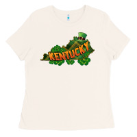 Bone Kentucky map St. Patrick's Day Ladies Tee - FaDigitalArtStudio